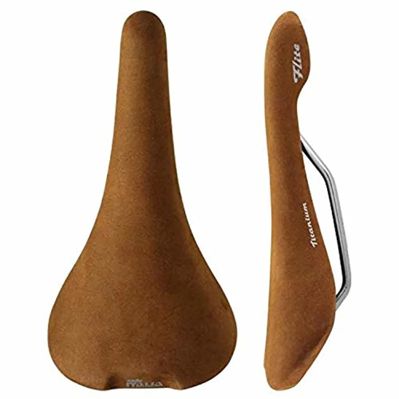 Selle Italia Flite 1990 Nubuk Brown Bicycle Saddle